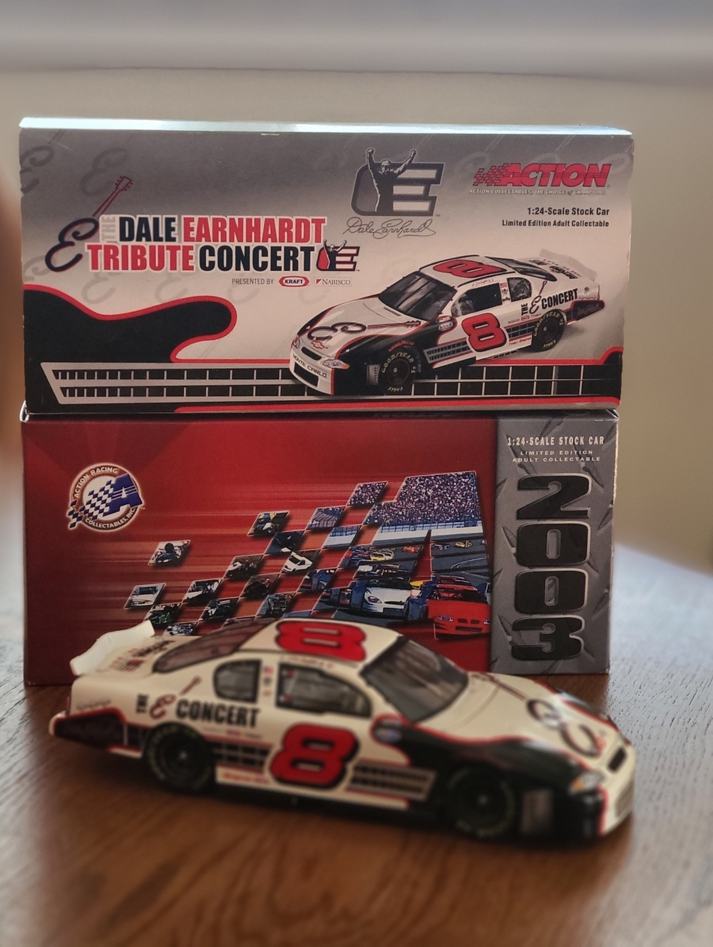 Action - 2003 Dale Earnhardt Tribute Concert #8 Dale Earnhardt Jr. 1:24 Scale.